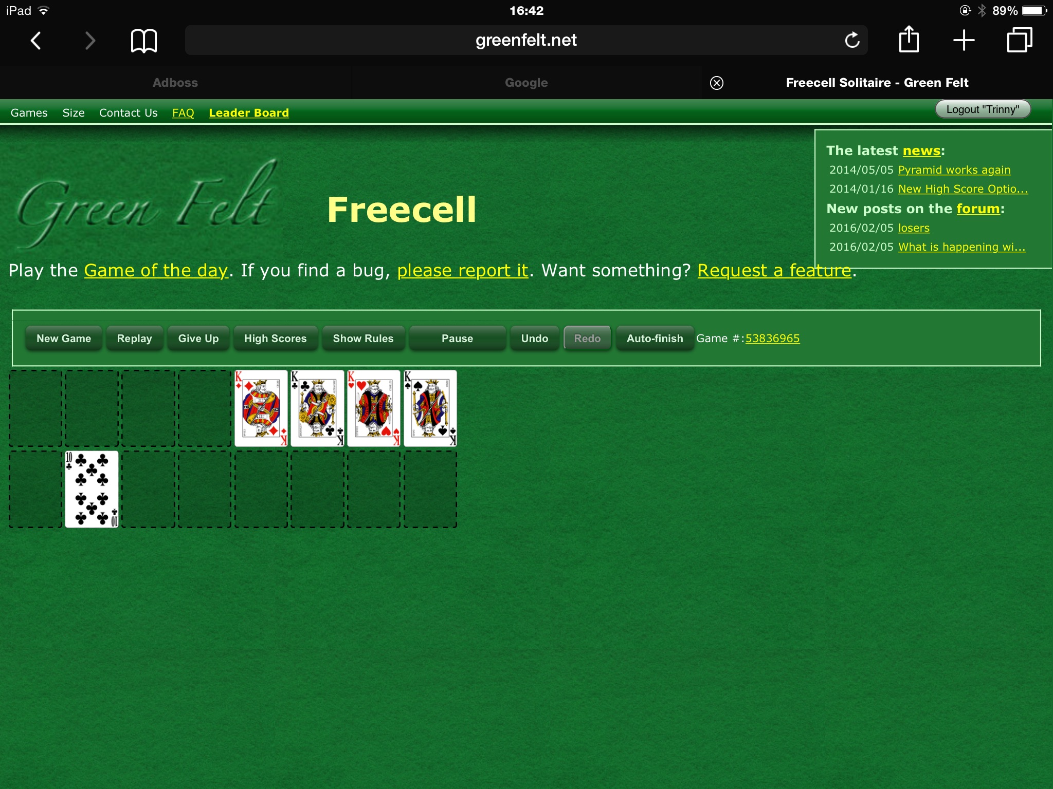 Greenfelt Freecell